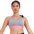 Silver Melange - Back - TriDri Womens-Ladies Performance Sports Bra (Medium Impact)