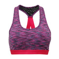 Space Pink - Front - TriDri Womens-Ladies Performance Sports Bra (Medium Impact)