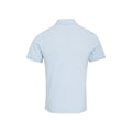 Light Blue - Back - Premier Mens Coolchecker Plus Pique Polo With CoolPlus