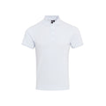 White - Front - Premier Mens Coolchecker Plus Pique Polo With CoolPlus