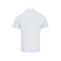 White - Back - Premier Mens Coolchecker Plus Pique Polo With CoolPlus