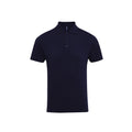 Navy - Front - Premier Mens Coolchecker Plus Pique Polo With CoolPlus