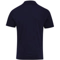 Navy - Back - Premier Mens Coolchecker Plus Pique Polo With CoolPlus