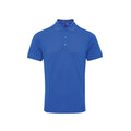 Royal - Front - Premier Mens Coolchecker Plus Pique Polo With CoolPlus