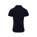 Navy - Back - Premier Womens-Ladies Coolchecker Plus Piqu Polo With CoolPlus