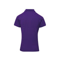 Purple - Back - Premier Womens-Ladies Coolchecker Plus Piqu Polo With CoolPlus