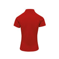 Red - Back - Premier Womens-Ladies Coolchecker Plus Piqu Polo With CoolPlus