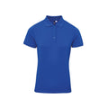 Royal - Front - Premier Womens-Ladies Coolchecker Plus Piqu Polo With CoolPlus