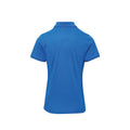 Sapphire - Back - Premier Womens-Ladies Coolchecker Plus Piqu Polo With CoolPlus