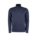 Navy Heather - Front - Rhino Mens Hyper Mid Layer Zip Skin Performance Top