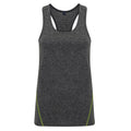 Black - Back - TriDri Womens-Ladies Laser Cut Sleeveless Vest