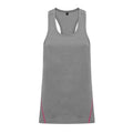 Black Melange - Back - TriDri Womens-Ladies Laser Cut Sleeveless Vest