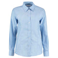 Light Blue - Front - Kustom Kit Womens-Ladies Workplace Long Sleeve Oxford Blouse