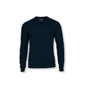 Navy - Front - Nimbus Mens Ashbury Knitted V Neck Jumper