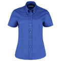 Royal Blue - Front - Kustom Kit Womens-Ladies Corporate Oxford Short Sleeved Blouse