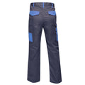 Navy- New Royal Blue - Back - Regatta Mens Contrast Cargo Work Trousers