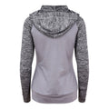 Grey-Grey Melange - Back - AWDis Just Cool Womens-Ladies Girlie Cool Contrast Zoodie