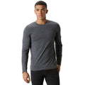 Dark Grey Marl - Front - Kustom Kit Mens Long Sleeve Superwash 60c Fashion Fit Tee