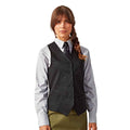 Black - Back - Premier Womens-Ladies Hospitality Waistcoat - Catering - Barwear (Pack of 2)