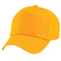 Gold - Back - Beechfield Unisex Plain Original 5 Panel Baseball Cap (Pack of 2)