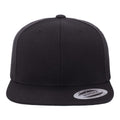 Dark Grey - Back - Yupoong Mens The Classic Premium Snapback Cap (Pack of 2)