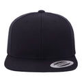 Dark Navy - Back - Yupoong Mens The Classic Premium Snapback Cap (Pack of 2)