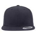 Dark Navy-Dark Navy - Back - Yupoong Mens The Classic Premium Snapback Cap (Pack of 2)