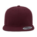 Maroon-Maroon - Back - Yupoong Mens The Classic Premium Snapback Cap (Pack of 2)