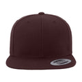 Maroon - Back - Yupoong Mens The Classic Premium Snapback Cap (Pack of 2)