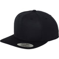 Dark Grey - Front - Yupoong Mens The Classic Premium Snapback Cap (Pack of 2)