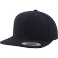 Dark Navy-Dark Navy - Front - Yupoong Mens The Classic Premium Snapback Cap (Pack of 2)