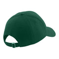 Forest Green - Side - Beechfield Unisex Pro-Style Heavy Brushed Cotton Baseball Cap - Headwear (Pack of 2)