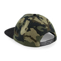 Jungle Camo- Black - Back - Beechfield Camouflage Retro Snapback Cap (Pack of 2)