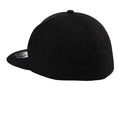 Black - Back - Beechfield Mens Flat Peak Rapper Cap (Pack of 2)