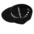 Black - Side - Beechfield Mens Flat Peak Rapper Cap (Pack of 2)