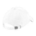 White - Back - Beechfield Unisex Low Profile Heavy Brushed Cotton Baseball Cap (Pack of 2)