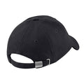 Black - Back - Beechfield Unisex Low Profile Heavy Brushed Cotton Baseball Cap (Pack of 2)