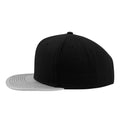 Silver - Side - Flexfit Metallic Visor Snapback Cap (Pack of 2)