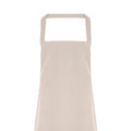 Natural - Front - Premier Ladies-Womens Slim Apron (no Pocket) - Workwear (Pack of 2)