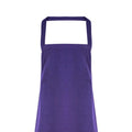 Purple - Back - Premier Ladies-Womens Slim Apron (no Pocket) - Workwear (Pack of 2)