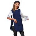 Navy - Back - Premier Ladies-Womens Long Length Pocket Tabard - Workwear (Pack of 2)