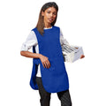 Royal - Back - Premier Ladies-Womens Long Length Pocket Tabard - Workwear (Pack of 2)