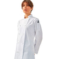 White - Lifestyle - Premier Womens-Ladies Long Sleeve Chefs Jacket - Chefswear (Pack of 2)