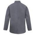 Steel Grey - Back - Premier Unisex Chefs Jacket (Pack of 2)