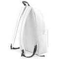 White- Graphite Grey - Back - Beechfield Childrens Junior Fashion Backpack Bags - Rucksack - School (Pack Of 2)