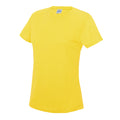 Sherbet Lemon - Side - AWDis Just Cool Womens-Ladies Sports Plain T-Shirt