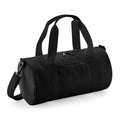 Black-Black - Front - Bagbase Mini Barrel Bag (Pack of 2)
