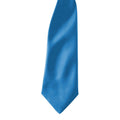 Sapphire - Back - Premier Colours Mens Satin Clip Tie (Pack of 2)