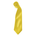 Sunflower - Front - Premier Colours Mens Satin Clip Tie (Pack of 2)