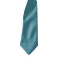 Teal - Back - Premier Colours Mens Satin Clip Tie (Pack of 2)